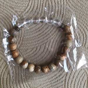 Crystal and stone bracelet